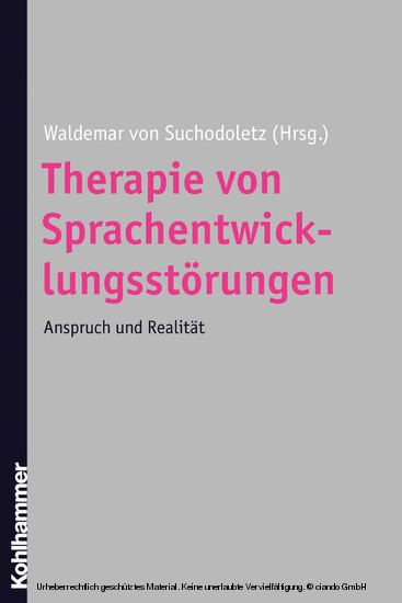 Therapie von Sprachentwicklungsstörungen main product photo