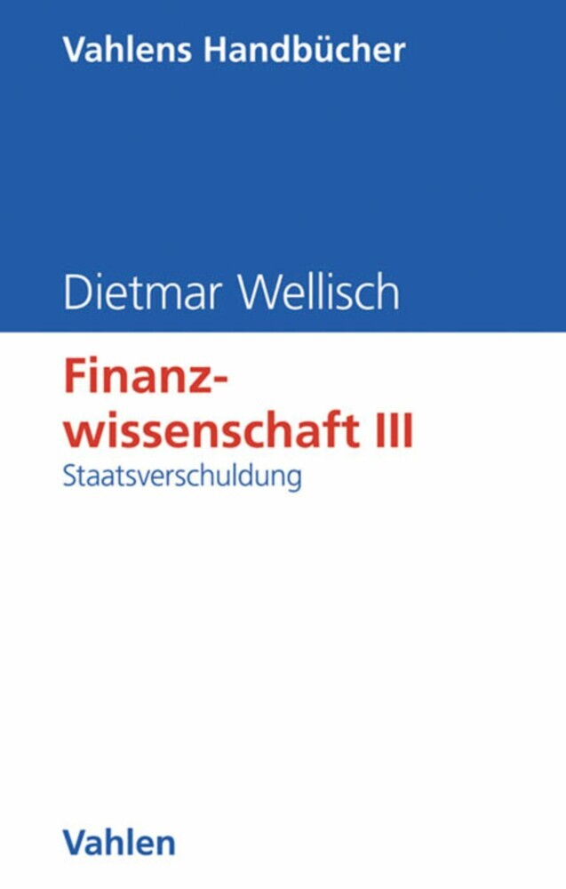 Finanzwissenschaft III: Staatsverschuldung main product photo