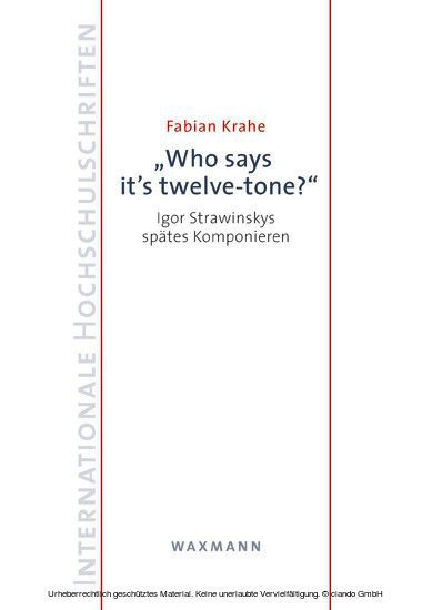 'Who says it's twelve-tone?' main product photo