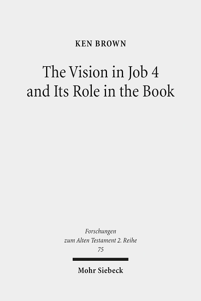 The Vision in Job 4 and Its Role in the Book main product photo