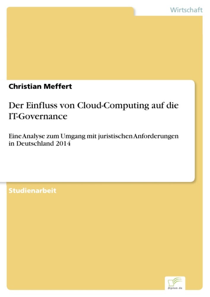 Der Einfluss von Cloud-Computing auf die IT-Governance main product photo