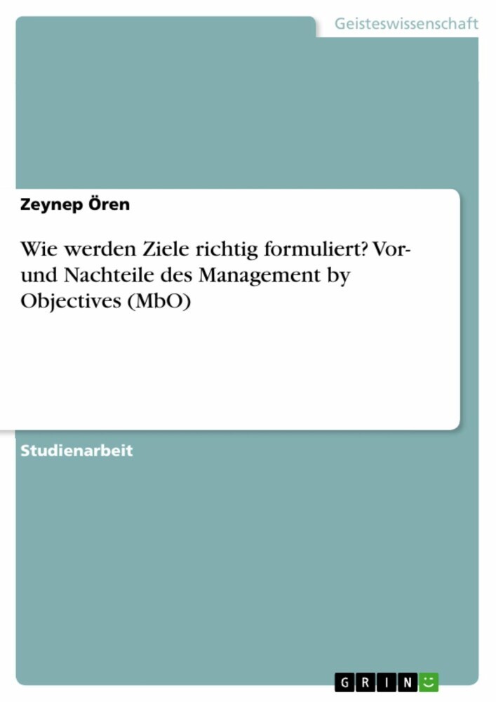 Wie werden Ziele richtig formuliert? Vor- und Nachteile des Management by Objectives (MbO) main product photo