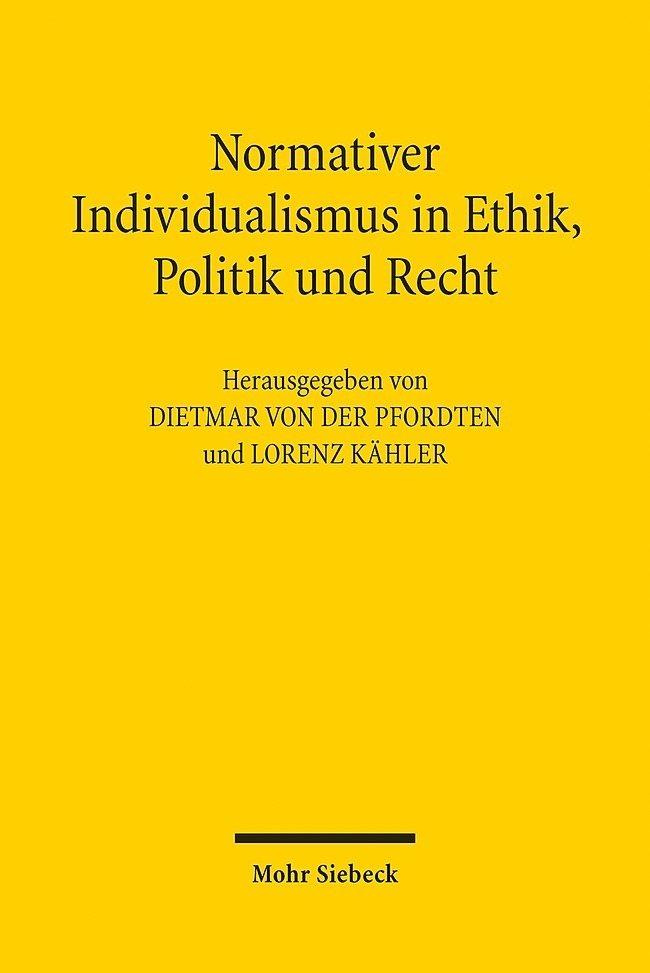 Normativer Individualismus in Ethik, Politik und Recht main product photo