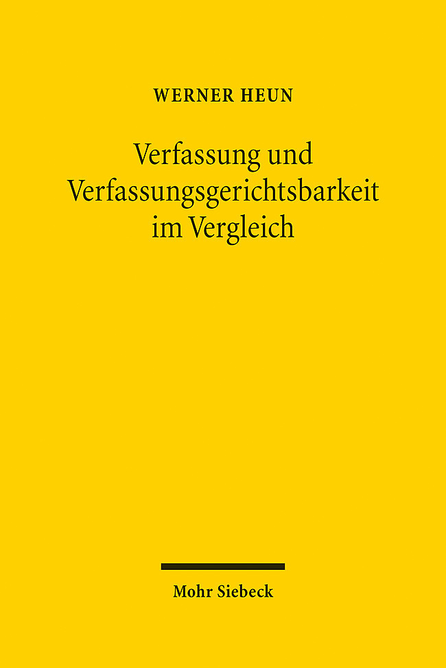 Verfassung und Verfassungsgerichtsbarkeit im Vergleich main product photo