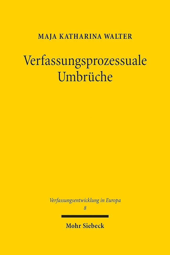 Verfassungsprozessuale Umbrüche main product photo