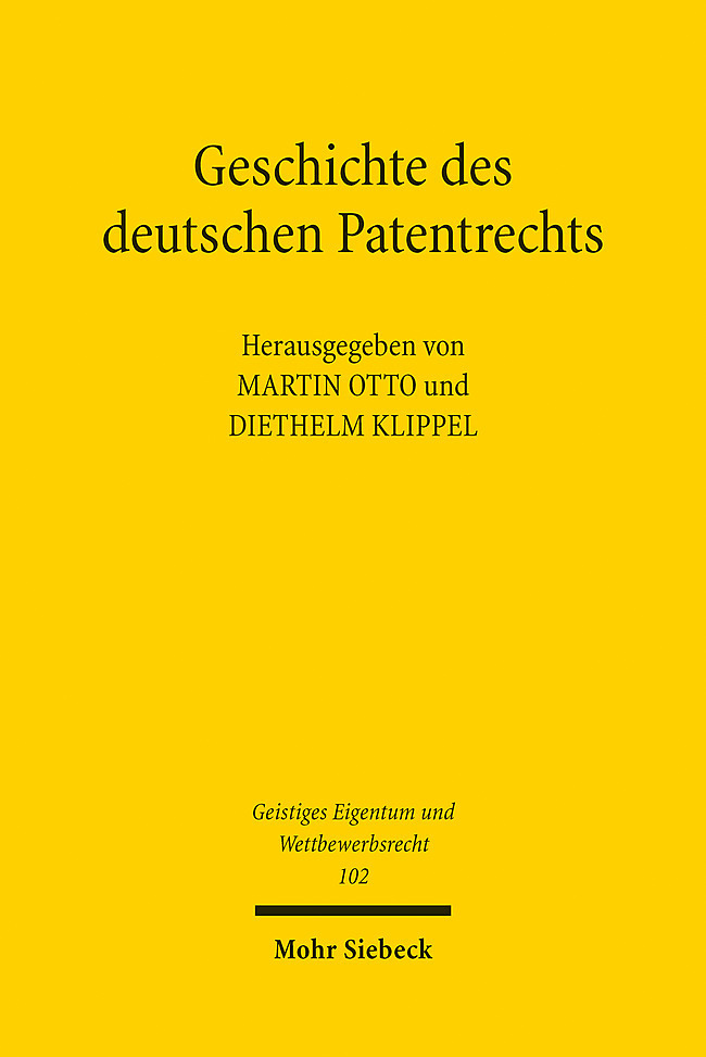 Geschichte des deutschen Patentrechts main product photo