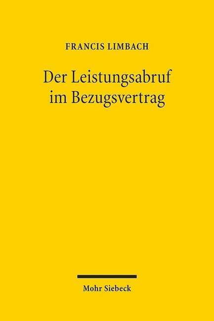 Der Leistungsabruf im Bezugsvertrag main product photo