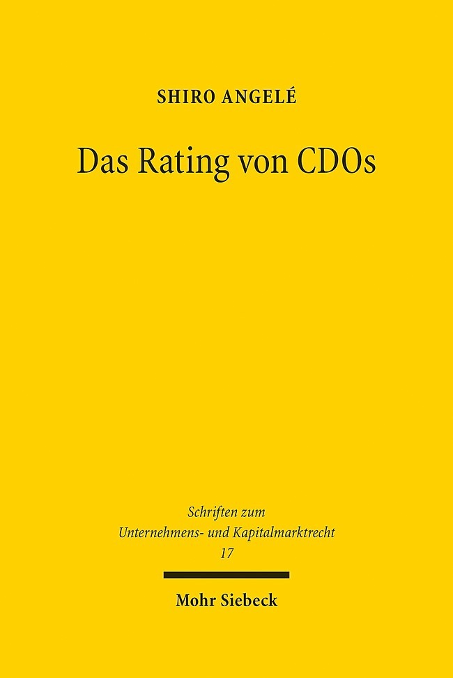 Das Rating von CDOs main product photo