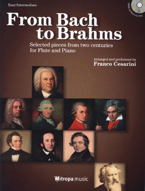 From Bach to Brahms, für Querflöte und Klavier, m. Audio-CD main product photo