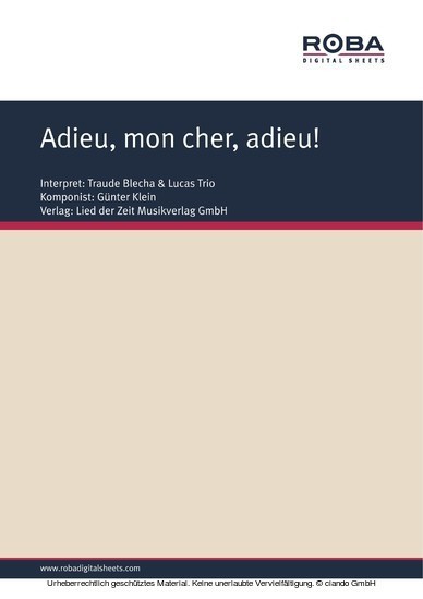 Adieu, mon cher, adieu! main product photo