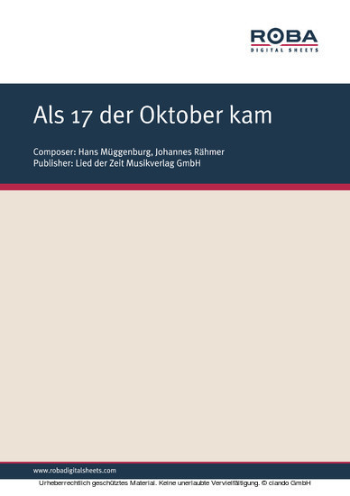 Als 17 der Oktober kam main product photo
