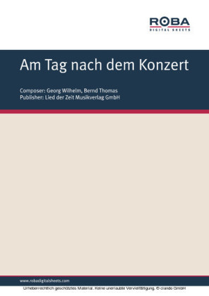 Am Tag nach dem Konzert