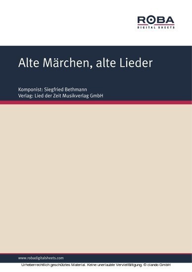 Alte Märchen, alte Lieder main product photo