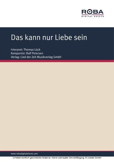 Das kann nur Liebe sein main product photo