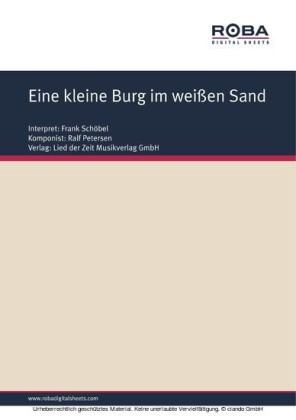 Eine kleine Burg im weißen Sand