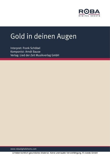 Gold in deinen Augen main product photo