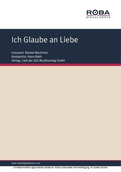 Ich Glaube an Liebe main product photo