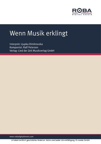 Wenn Musik erklingt main product photo