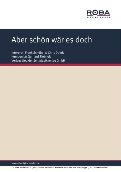 Aber schön wär es doch main product photo