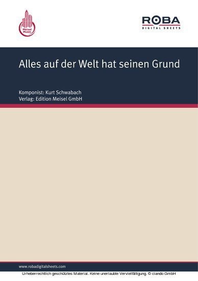 Alles auf der Welt hat seinen Grund main product photo