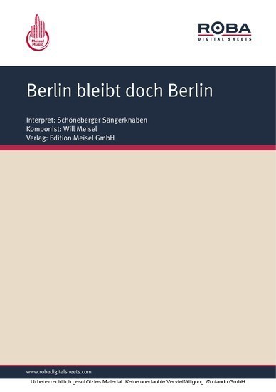 Berlin bleibt doch Berlin main product photo