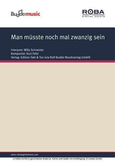 Man müsste noch mal zwanzig sein main product photo