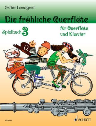 Die fröhliche Querflöte, Spielbuch für 1-2 Flöten u. Klavier. Bd.3