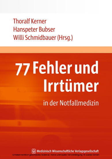 77 Fehler und Irrtümer in der Notfallmedizin main product photo