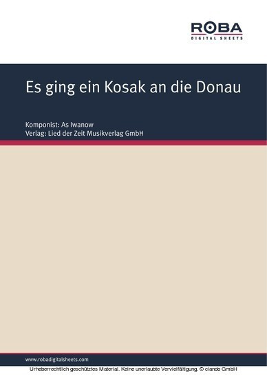 Es ging ein Kosak an die Donau main product photo