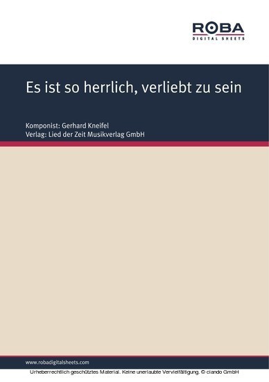 Es ist so herrlich, verliebt zu sein main product photo