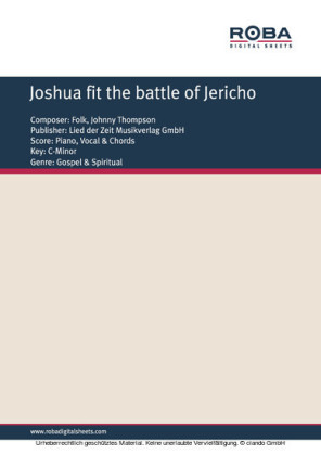 Joshua fit the battle of Jericho