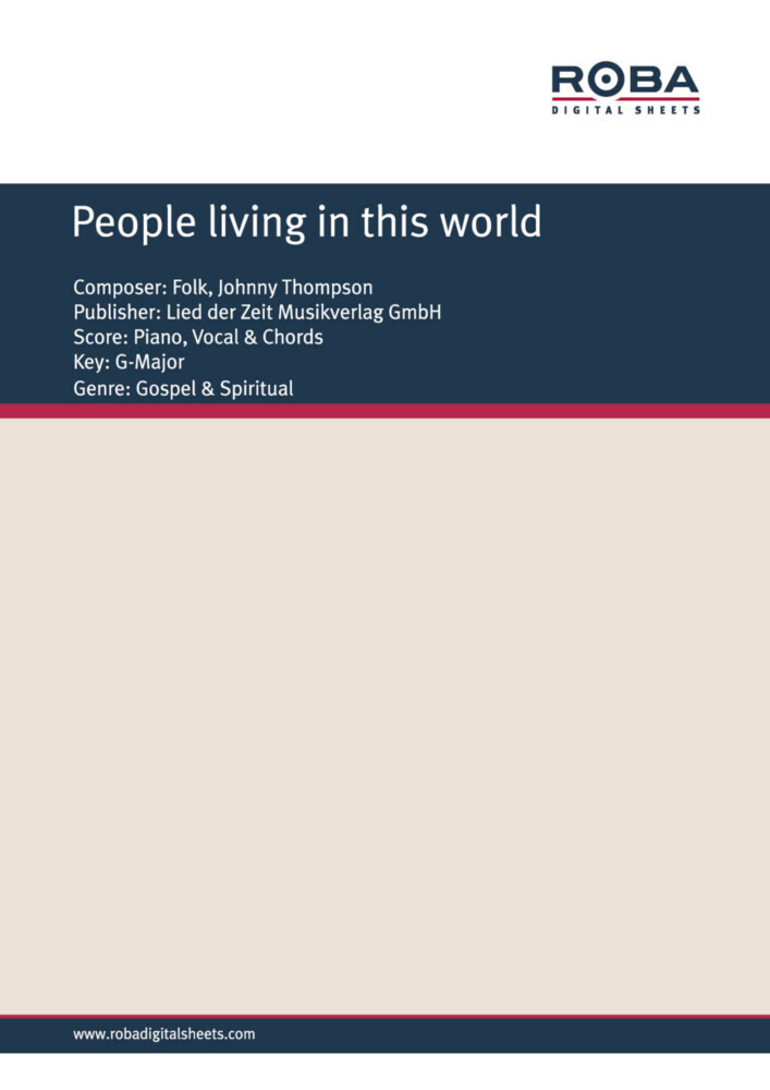 People living in this world main product photo