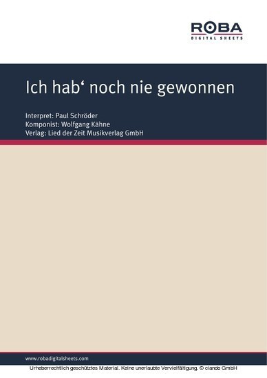 Ich hab' noch nie gewonnen main product photo