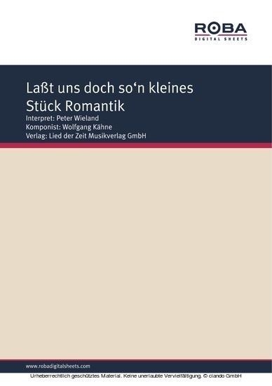 Laßt uns doch so'n kleines Stück Romantik main product photo