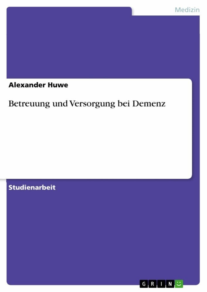 Betreuung und Versorgung bei Demenz main product photo