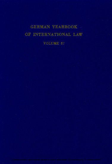 German Yearbook of International Law / Jahrbuch für Internationales Recht. main product photo