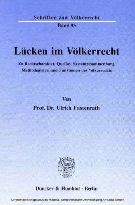 Lücken im Völkerrecht.