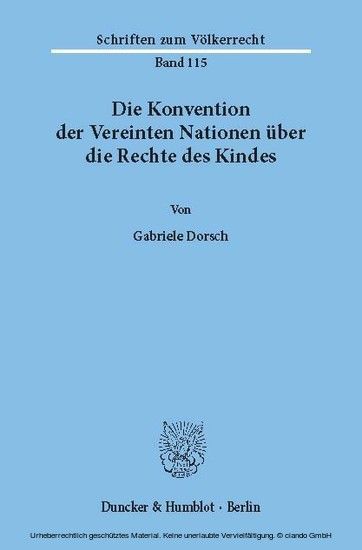 Die Konvention der Vereinten Nationen über die Rechte des Kindes. main product photo