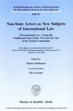 Non-State Actors as New Subjects of International Law.