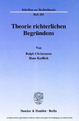 Theorie richterlichen Begründens.