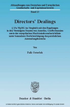 Directors' Dealings.