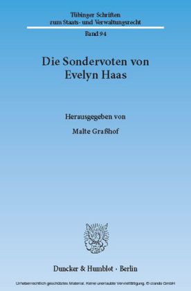 Die Sondervoten von Evelyn Haas.