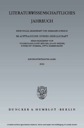 Literaturwissenschaftliches Jahrbuch.