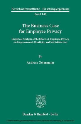 The Business Case for Employee Privacy.