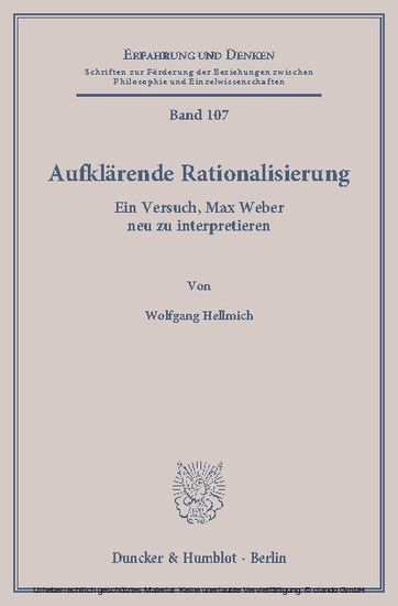 Aufklärende Rationalisierung. main product photo