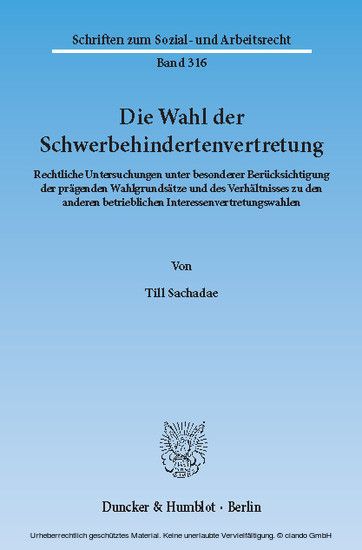Die Wahl der Schwerbehindertenvertretung. main product photo