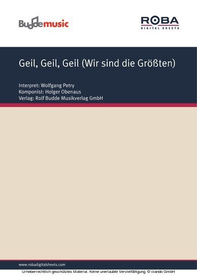 Geil, Geil, Geil (Wir sind die Größten) main product photo