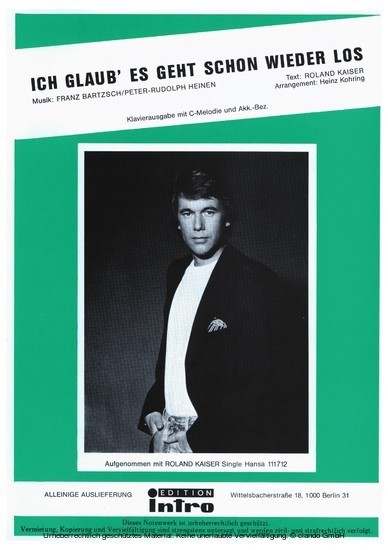 Ich glaub' es geht schon wieder los main product photo