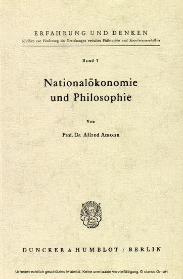 Nationalökonomie und Philosophie. main product photo