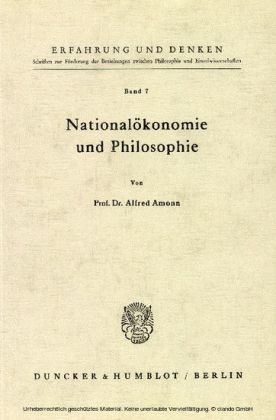 Nationalökonomie und Philosophie.
